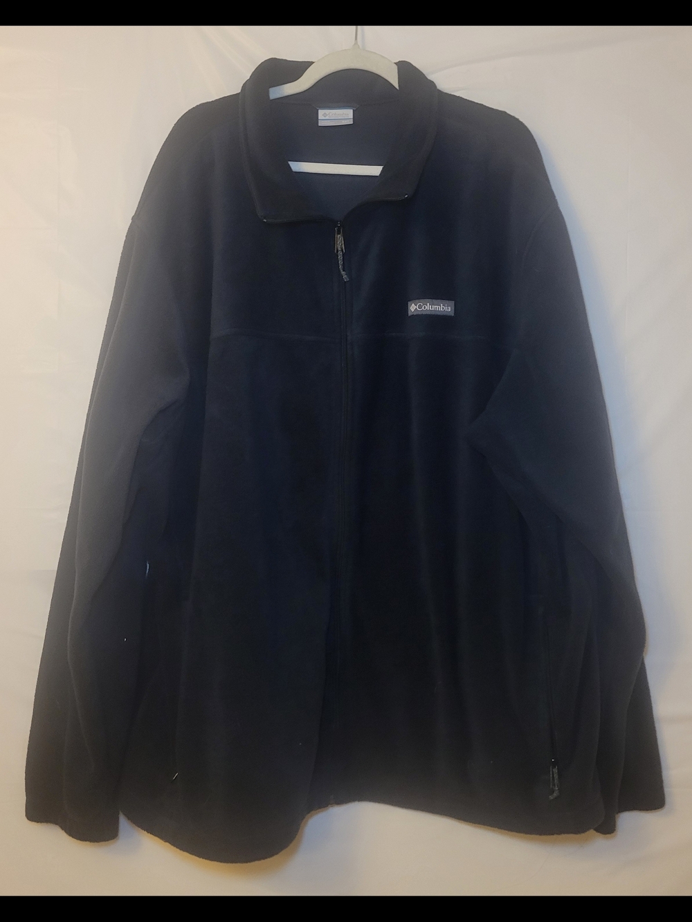 Columbia Gray Jacket with Blue Trim